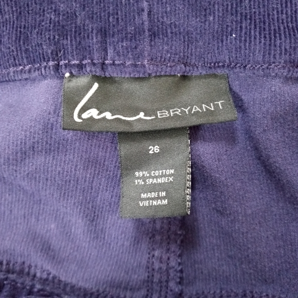 Lane Bryant Purple Velvet Straight Leg Jean Pants - Picture 8 of 11